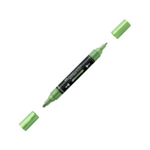 Faber-Castell Акрилен маркер Multimark, № 298, сивозелен металик