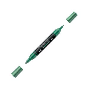 Faber-Castell Акрилен маркер Multimark, № 295, зелен металик