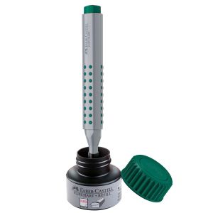Faber-Castell Маркер за флипчарт Grip, скосен, зелен