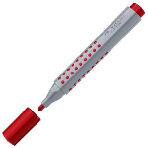 Faber-Castell Маркер за флипчарт Grip, объл, червен