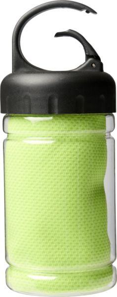 Охлаждаща кърпа в контейнер, светлозелена