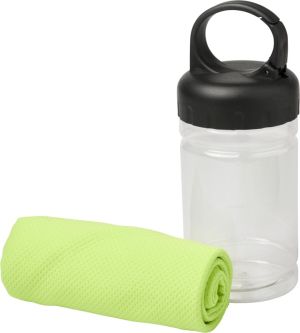 Охлаждаща кърпа в контейнер, светлозелена