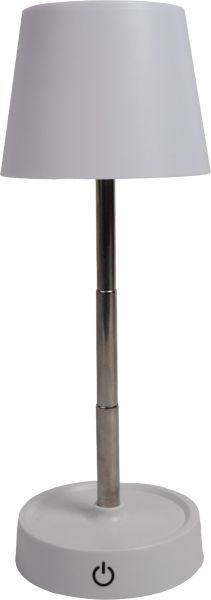 Настолна лампа, USB, 1200mAh, бяла
