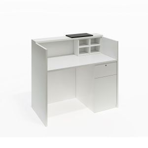 Рецепция RFG Ravena, 1200 х 632 х 1066 mm, ПДЧ, бяло-черна