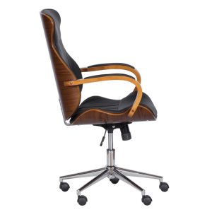 Президентски офис стол Carmen 6402 - орех - черно