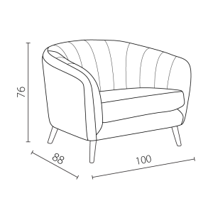 Кресло GRETA - светлосин FR