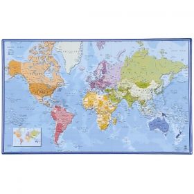 Подложка за бюро 595х365 мм с карта на света