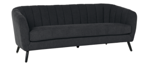 Триместно канапе GRETA - черен PO