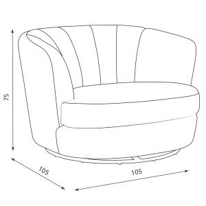 Кресло VIGO - син HLR