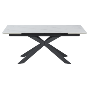 Разтегателна трапезна маса ELK - бяла