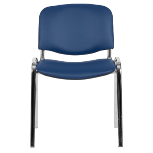 Посетителски стол Carmen 1135-1 LUX - тъмносин N