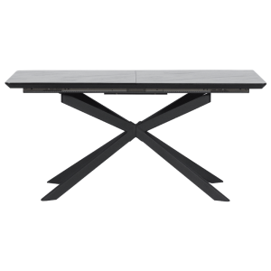 Разтегателна трапезна маса OMAHA - бял - тъмносив