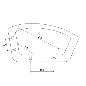 Подлакътник за офис стол 6181 - десен