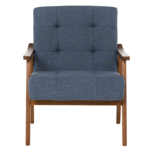 Кресло LEO - орех - син