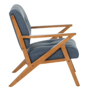 Кресло LUCAS - орех - син