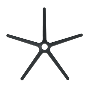 Звезда за офис стол - 300 мм - полипропилен - черна