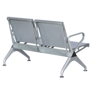 Посетителска пейка с 2 места Carmen CR-1031-2 - сребърна