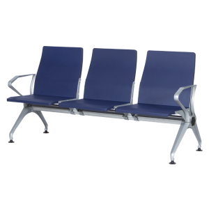 Посетителска пейка с 3 места Carmen CR-1036-3 - синя