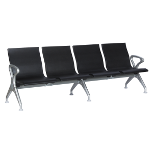 Посетителска пейка с 4 места Carmen CR-1035-4 - черна