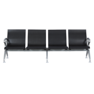 Посетителска пейка с 4 места Carmen CR-1035-4 - черна