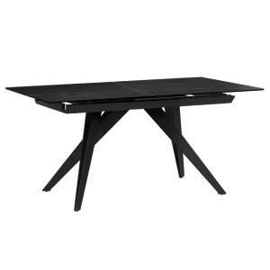 Разтегателна трапезна маса KONIN - черна
