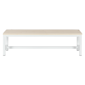 Пейка за съблекалня Carmen 150-1 - 150x40.5x42.5 см - бяла