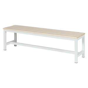 Пейка за съблекалня Carmen 150-1 - 150x40.5x42.5 см - бяла