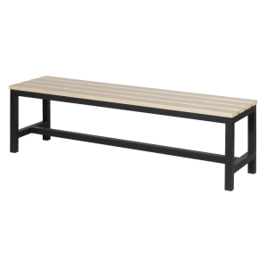 Пейка за съблекалня Carmen 150-1 - 150x40.5x42.5 см - черна