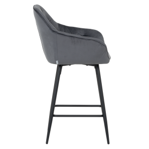 Бар стол LAZIO - тъмносив