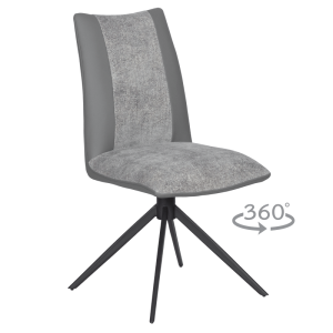 Трапезен стол TULSA - тъмносив