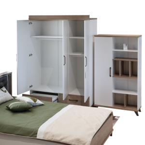 Трикрилен гардероб NATURA