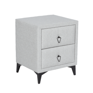 Нощно шкафче за спалня KOLAJEN LINEN - сив 02