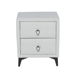 Нощно шкафче за спалня KOLAJEN LINEN - сив 02