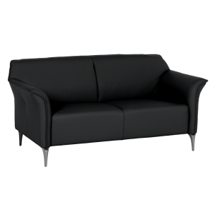 Кожен диван - тройка NEXO LUX - черен