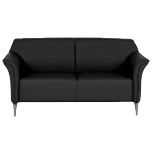 Кожен диван - тройка NEXO LUX - черен