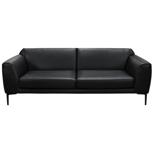 Кожен диван - тройка RONDE LUX - черен