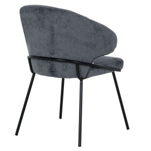 Трапезен стол RENO - сиво-син