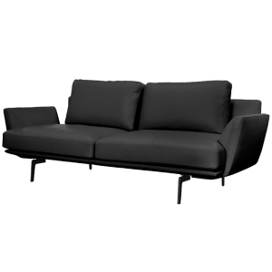 Кожен диван - тройка GRAM LUX - черен