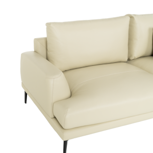 Кожен диван - тройка GRASTEN LUX - крем