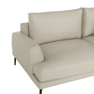 Кожен диван - тройка GRASTEN LUX  - бежов