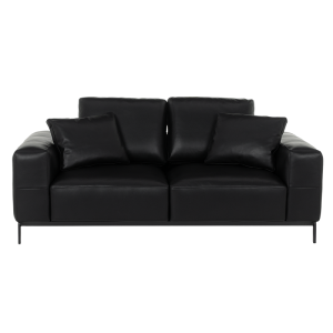 Кожен диван - двойка HALS LUX - черен