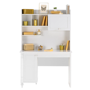Детско бюро с етажерка NIL - бяло