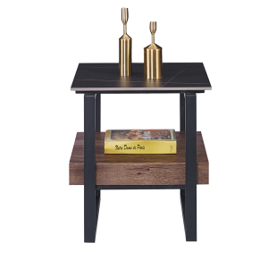 Помощна холна маса SALA - орех / черно