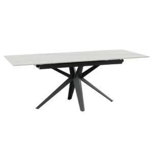 Разтегателна трапезна маса ZORY - бяла