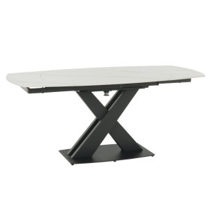 Разтегателна трапезна маса KARLINO - бяла
