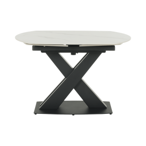 Разтегателна трапезна маса KARLINO - бяла