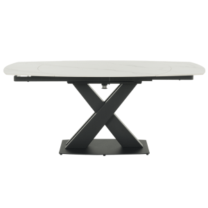 Разтегателна трапезна маса KARLINO - бяла
