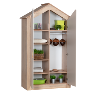 Двукрилен детски гардероб MY HOUSE