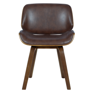 Трапезен стол Carmen 9976 - орех-искрящо кафяв