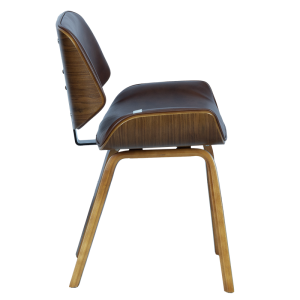 Трапезен стол Carmen 9976 - орех-искрящо кафяв